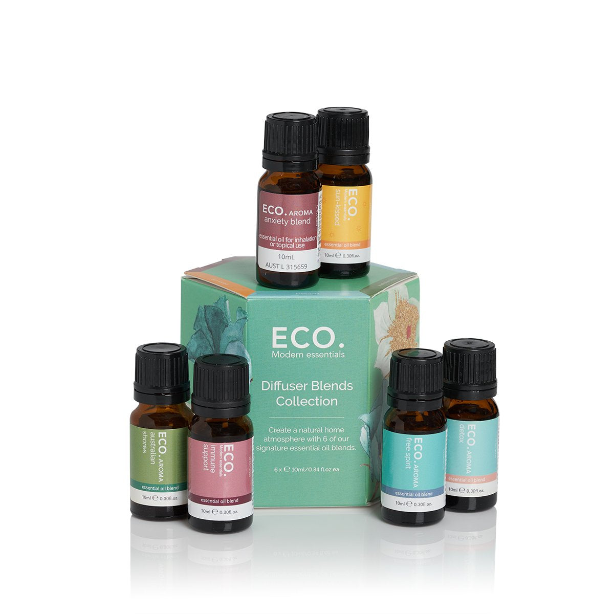 Essential Oils | ECO. Diffuser Blends Collection 6 Pack
